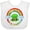 AA-White, variant on Inktastic Happy St. Patrick's Day Rainbow and Hat Boys or Girls Baby Bib