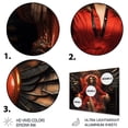 thumbnail image 3 of Designart "Crimson Angelic Monarch II" Fashion Woman Metal Art Print, 3 of 5