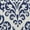 White/Blue, variant on Nourison Grafix Damask White/Blue 2' x 4' Area Rug, (2x4)