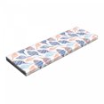 thumbnail image 1 of Ocean Bench Pad, Marine Life Themed Abstract Seashells Scallops with Bohemic Prints, HR Foam Cushion with Decorative Fabric Cover, 45" x 15" x 2", Navy Blue Marigold, by Ambesonne, 1 of 3