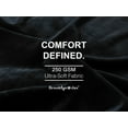 thumbnail image 4 of Brooklyn Jax Solid Plush Fleece Queen Blanket, Black color, 4 of 7