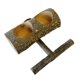 thumbnail image 3 of Comedero para pájaros, comedero de madera para loros, percha de madera, comedero para pájaros, cuenco de comida para pájaros, 3 of 5