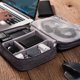 thumbnail image 4 of Bolsa digital para auriculares Bolsa de almacenamiento de clasificación electrónica Caja de almacenamiento de cable de datos multifunción (gris), 4 of 5