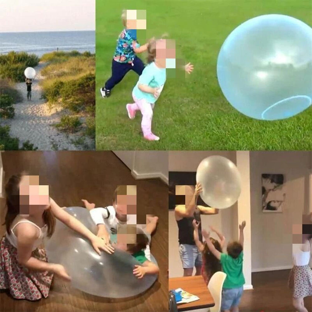 120cm Fun Inflatable Wubble Bubble Ball Pump Balloon Outdoor Beach Kids Toy UK 