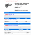 thumbnail image 2 of Left Window Motor - Compatible with 1973 - 1986 Porsche 911 Coupe 1974 1975 1976 1977 1978 1979 1980 1981 1982 1983 1984 1985, 2 of 2