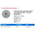 thumbnail image 2 of Front Brake Rotor and Hub Assembly - Compatible with 1995 - 1997 Ford Ranger RWD 1996, 2 of 2