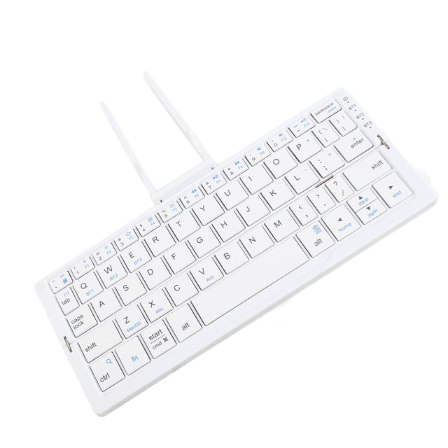 Foldable BT Keyboard, Folding Portable Keyboard, Supports 3 Devices to Connect, Rechargeable Folding Portable Keyboard Tablet Phone Laptop