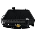 thumbnail image 4 of OEM Grade Radiator Compatible with John Deere 5410 5420 5510 5520 5605 5615 5705 5715 Utility Tractor 75-89 HP 4.5L 4-Cyl PowerTech Diesel Copper Brass 4-Row 12 FPI 27 lb RE70236, 4 of 5