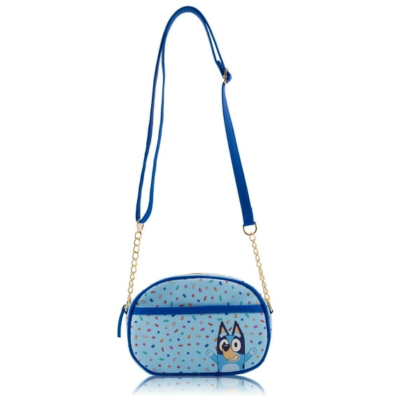 Fast Forward Bluey Purse Crossbody Handbag for Women | Bluey Vinyl Women's Shoulder Handbag | Bluey Accessories for Girls