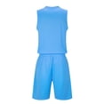 thumbnail image 5 of KyCheLot Boys Girls Basketball Set Solid Color Sleeveless Tank Tops and Short Breathable Activewear 4-13Years, 5 of 5