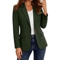 thumbnail image 2 of PFRNLF Blazers for Women Lightweight Long Sleeve Lapel Button Casual Business Suit Jackets with Pockets, 2 of 7