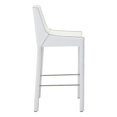 thumbnail image 3 of Set of 2 Bar Chair White Recycled Leather Metal, 3 of 3
