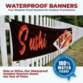 thumbnail image 5 of Sushi Large Banners and Signs for Outdoor by DreamController-Polyester Banner with 4 Holes for Easy Hang Indoor & Outdoor| 6x1 Feet HD Banner to Promote Food & Beverages | Made in USA, 5 of 6