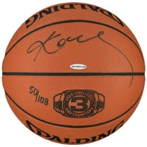 Kobe Bryant Signed Spalding Official 3 Time Champ Game Basketball UDA PSA COA