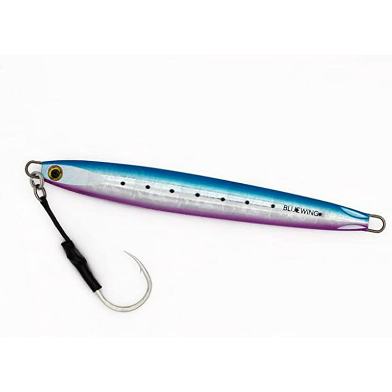 BLUEWING Speed Vertical Jigging Lure, Offshore Vertical Jig Deep Sea  Jigging Lures, Saltwater Jigs Fishing Lures for Tuna Salmon Snapper  Kingfish, Silver,120g 