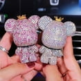 thumbnail image 5 of Diamond Bear Car Air Freshener Perfume Vent Fragrance Clip Aroma Diffuser Decoration(Pink), 5 of 9