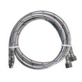 Aquaterior 28" Braided Faucet Hoses 3/8" Female x M10 Male Stainless Steel 2pcs