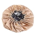 thumbnail image 4 of Gorro de dormir extragrande de satén de seda para cabello rizado, gorro reversible de doble capa para cabello negro natural., 4 of 5