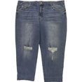 thumbnail image 1 of Jessica Simpson Womens Mika Bestie Skinny Fit Jeans, Blue, Plus Size, 20W, 1 of 2