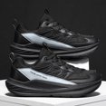 thumbnail image 5 of Men's Lace‑Up Athletic Running Sneakers, Mesh Upper Sports Footwear with Overlay Panels and Thick Contoured Midsole for Daily Workout and Walking, 5 of 7