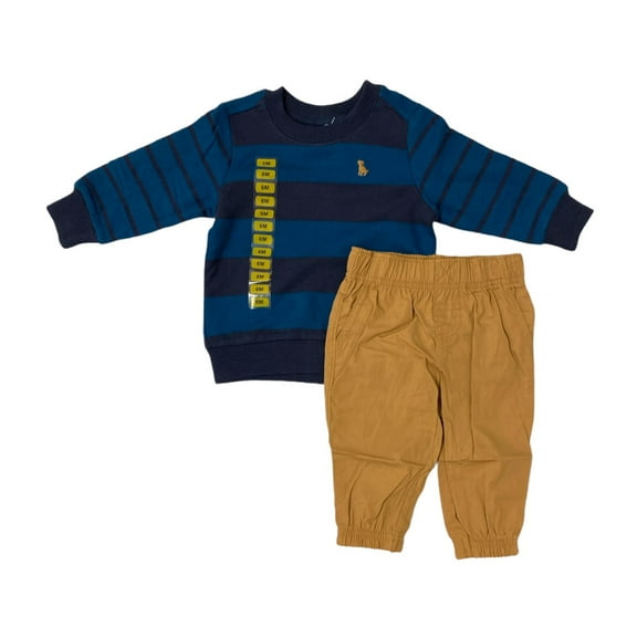 Carter's Boy's 2 Piece Long Sleeve French Terry Shirt & Pant (5T)