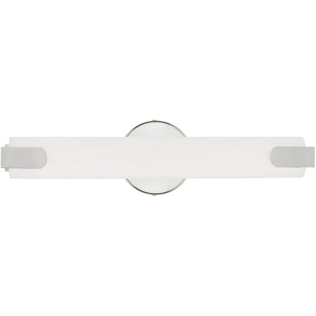 

Bathroom Vanity 1 Light Fixtures With Polished Chrome Finish Steel Material LED 18 20 Watts