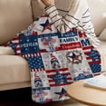 thumbnail image 5 of Dmlowu 4th of July Decorations Fleece Blanket 28x39" Extra Soft Blanket Memorial Day Decorations Bed Blanket Comfortable Warm Throw Blanket for Couch Travel Camping Living Room Home Decor, 5 of 7