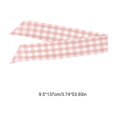 thumbnail image 3 of Gingham Ribbon Bow Decor, Polyester Construction, Woven Checkered Bow Tie For Wreath Chair Vase Gift Box Display Decor, Home Holiday Decor, 3 of 7