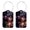 Multi4, variant on RATGON 2 Pack Luggage tag PU Leather with Stainless Steel Loop Riverside Firefly Dragonfly Travel Trip