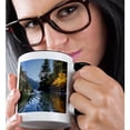 thumbnail image 2 of 3dRose, USA, Washington, Lake Diablo, Sea kayaker - US48 GLU0330 - Gary Luhm, 15oz Two-Tone Black Mug, 2 of 7