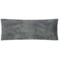 thumbnail image 3 of (2 pack) Your Zone Grey Textured Honeycomb Plush Body Pillow, 20" x 48", 3 of 11