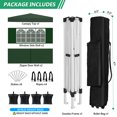 thumbnail image 2 of JZSDB 10' x 10' Pop Up Canopy Tent with Sidewalls Windows, Wheeled Bag, 4 Weight Bags - Green, 2 of 7