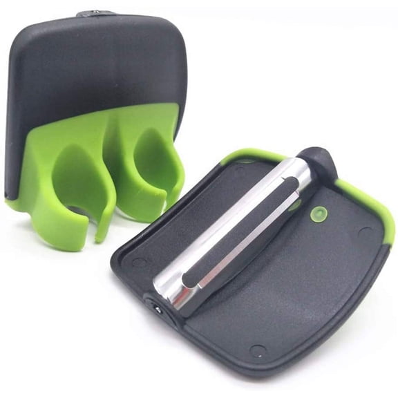2 Pcs Hand Vegetable Peeler Palm Peeler Finger Grips Comfortable to Peel Potato & Carrot & Cucumber