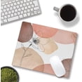thumbnail image 4 of Mouse Pad, Modern Abstract Mouse Pad Boho Design, Cute Mouse Pads Square Waterproof Computer Mouse Mat Non-Slip Rubber Base MousePads for Laptop PC Office, Pastels Floral, 4 of 6