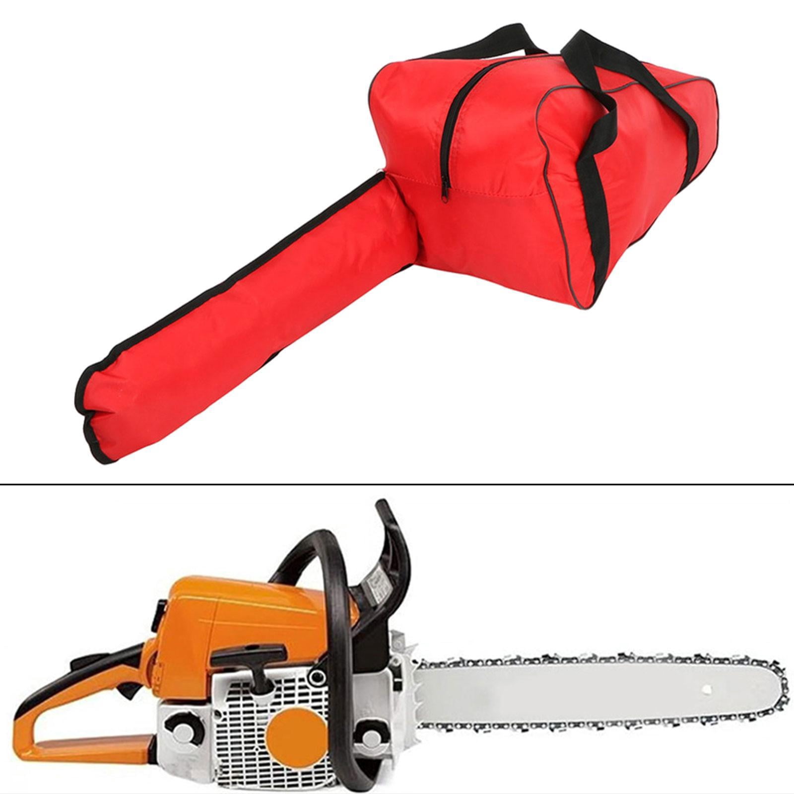 figatia Bag Saw Case Heavy Duty Full Protection with Handle Rainproof Garden Tool Holdall Bag for Travel Outdoor Red