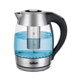 thumbnail image 1 of Salton Temperature Control Glass Kettle – 1.8 L | Electronic Temperature Settings (60°C–90°C) | Colour-Changing LED Lights | Stainless Steel Tea Steeper | Borosilicate Glass  (GK2185), 1 of 9
