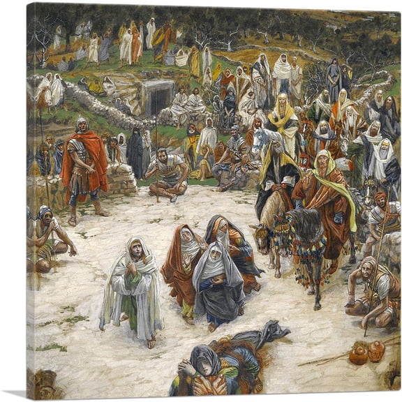 ARTCANVAS Crucifixion Seen From The Cross Canvas Art Print by James Tissot - Size: 18" x 18" (0.75" Deep)