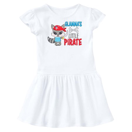 

Inktastic Glamma s Little Pirate Cute Raccoon with Sword Gift Toddler Girl Dress