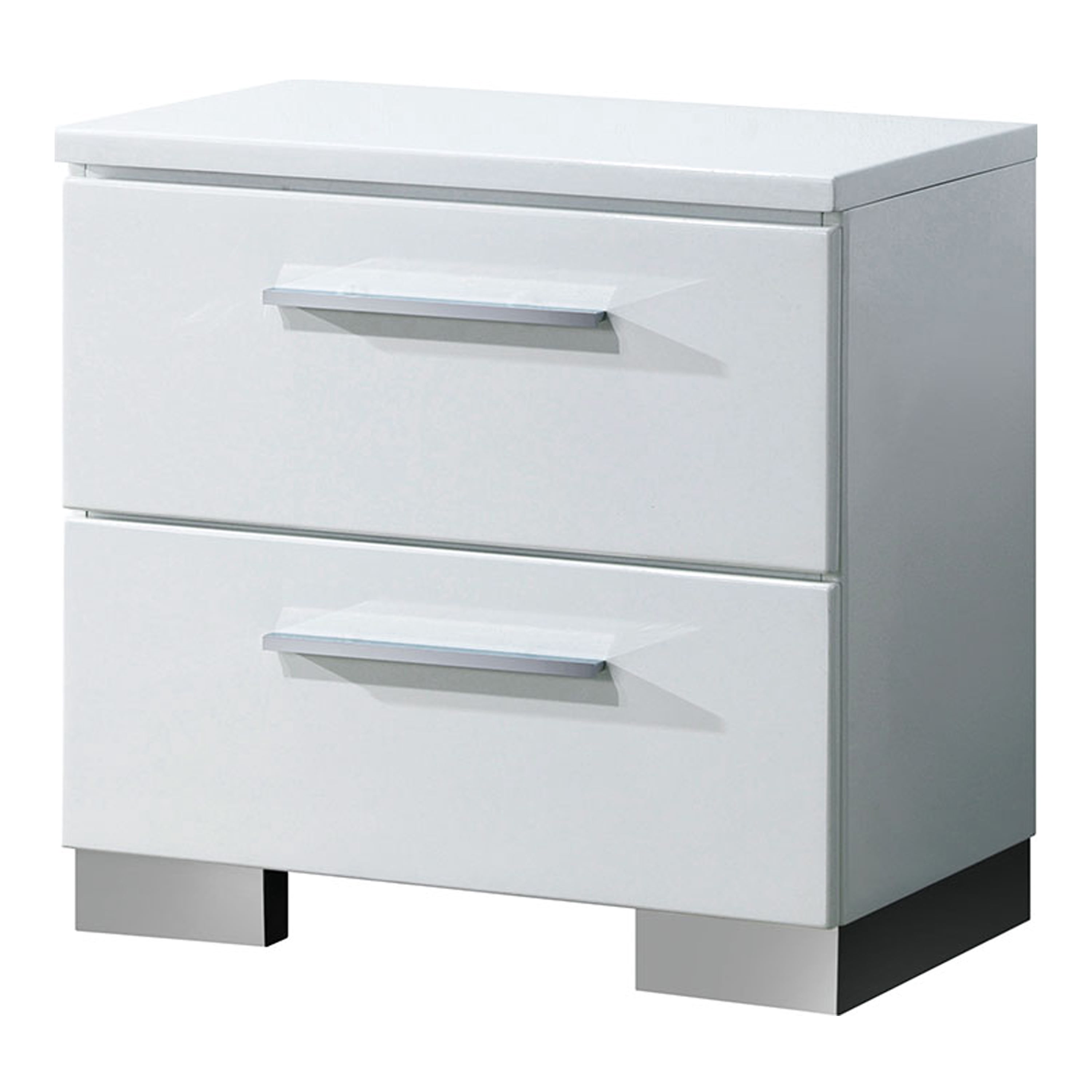 Furniture of America Acrysta Wood White Full 2-Piece Kids Bedroom Set