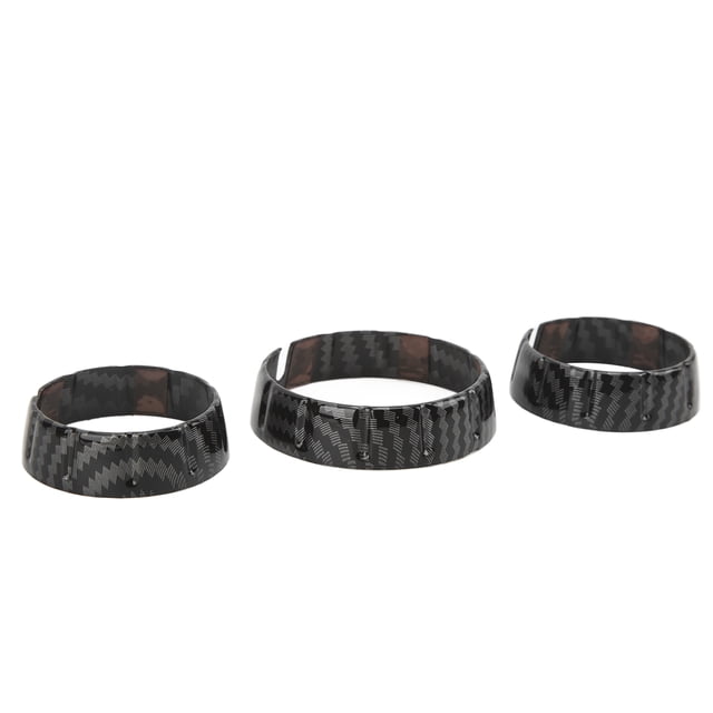 Cubierta del botón del aire acondicionado, 3 piezas de cubierta del interruptor de CA estilo fibra de carbono Cubierta del interruptor del aire acondicionado Embellecedor de eficiencia óptima
