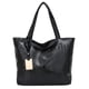 thumbnail image 2 of Bolso Hombro Cuero Con Patrón Retro para Mujer Bolsos Grandes (negro), 2 of 9