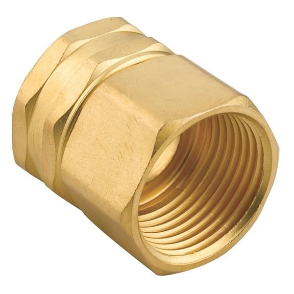 Gilmour 807764-1001 Swivel Connector, 3/4 in, FNPT, 3/4 in, FNH, Brass, 1/PK