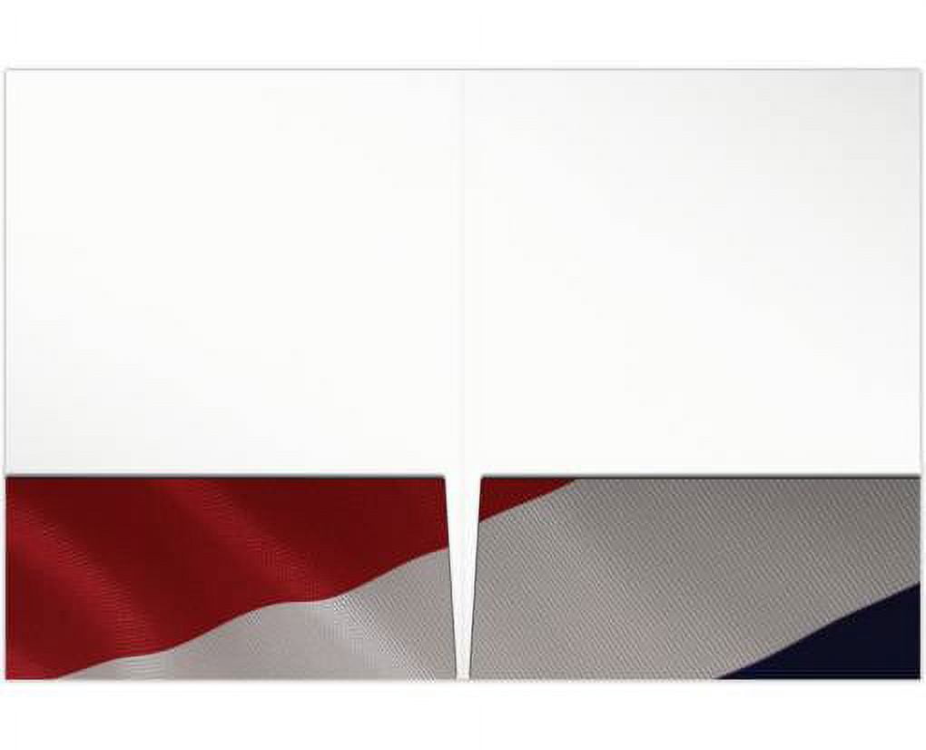 LUXPaper 9 x 12 Presentation Tax Folder, Patriotic, 250/Pack
