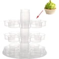 thumbnail image 5 of 3-Tier Party Cupcake Carrier, Cupcake Holder with Lid and Handle for Transport Storage 24 Cupcakes (Pink), 5 of 13