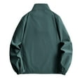 thumbnail image 7 of Miluxas Men's Bomber Jacket Lightweight Casual Windbreaker Jackets Zip Up Coat Army Green, 7 of 7