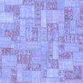 thumbnail image 1 of Ahgly Company Indoor Square Patchwork Blue Transitional Area Rugs, 7' Square, 1 of 4