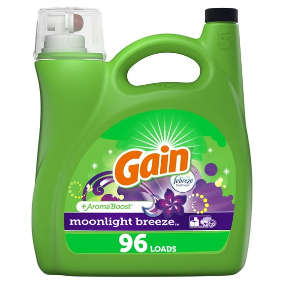 Gain Moonlight Breeze, 96 Loads Liquid Laundry Detergent, 150 Fl Oz