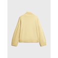 thumbnail image 5 of Women High Neck Sweater Chunky Long Sleeve Knitted High Low Hem Trendy Fall Winter Jumper Blouse Lemon Yellow L, 5 of 8