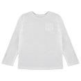thumbnail image 4 of Stitch & Stone Boys 4-Pack Long Sleeve Tops, Comfortable and Stylish Tees for Kids - White, Sizes 7/8, 4 of 5