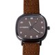 thumbnail image 4 of Men Quartz Watch Quadrate Shaped Accurate Time PU Leather Strap Watch for Daily Use Coffee, 4 of 4